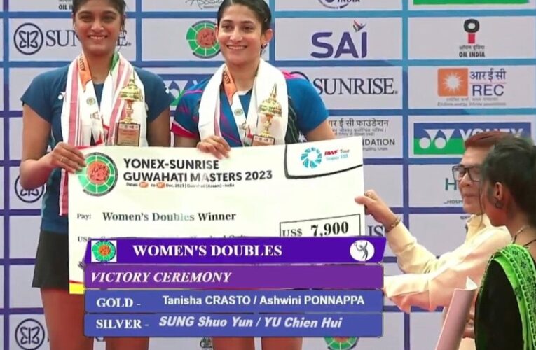 Ashwini Ponnappa-Tanisha Crasto Win Guwahati Masters Super 100 Title