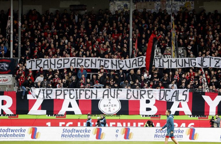 Tennis balls disrupt Bundesliga as Bayer Leverkusen moves eight points clear at top