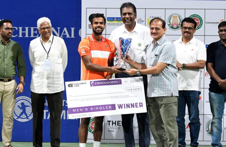 Nagal beats Nardi to win Chennai Open, assured of Top 100 debut in ATP Rankings
