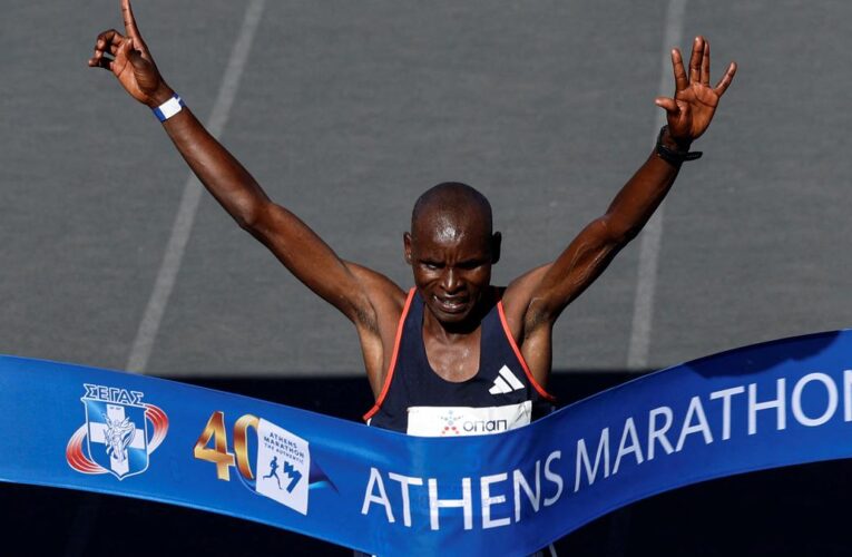 Kenya’s Edwin Kiptoo wins Athens Marathon in a course record of 2:10:34