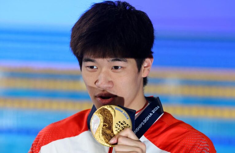 China’s Pan Zhanle wins men’s 100m freestyle world title