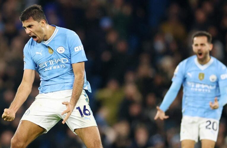 Late Rodri goal earns Man City draw with Chelsea