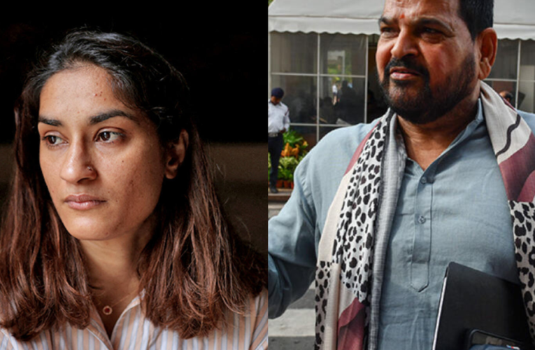 Former chief Brij Bhushan and protesting wrestler Vinesh blame each other for WFI suspension