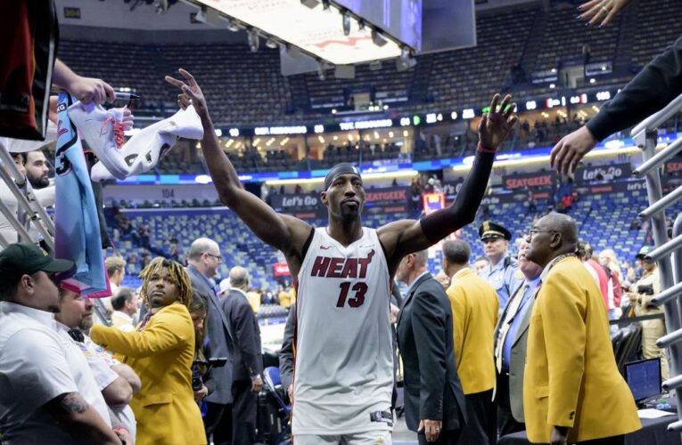 NBA roundup: Heat beats Pelicans, 4 ejected after brawl