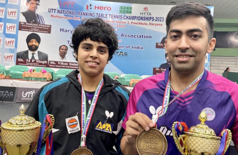 National ranking table tennis tournament: Harmeet, Archana clinch singles titles