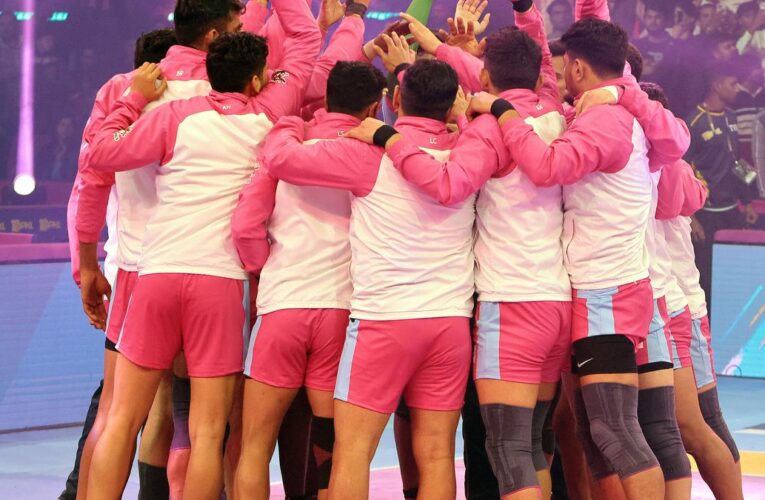 PKL 2023 Points Table: Jaipur Pink Panthers tops Pro Kabaddi League season 10 after home leg; Telugu Titans at bottom