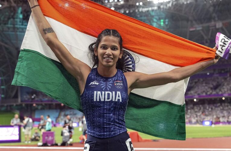 Asian Indoor Athletics C’ships: Jyothi Yarraji wins gold in 60m hurdles, breaks NR; Harmilan Bains bags gold in 1500m