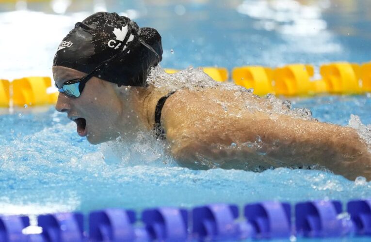 Canada’s McIntosh wins 200m butterfly world title