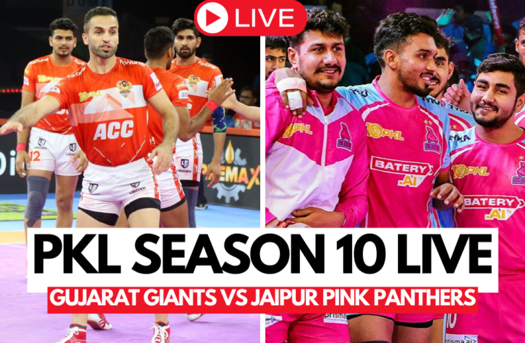 PKL Season 10 Live Score, highlights: Arjun Deshwal helps Jaipur Pink Panthers dominate Gujarat Giants