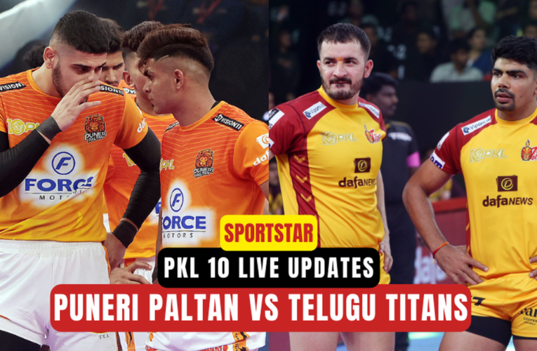 PKL 10 Highlights: Akash Shinde and defence dominate as Puneri Paltan beats Telugu Titans 60-29 to reach top of points table