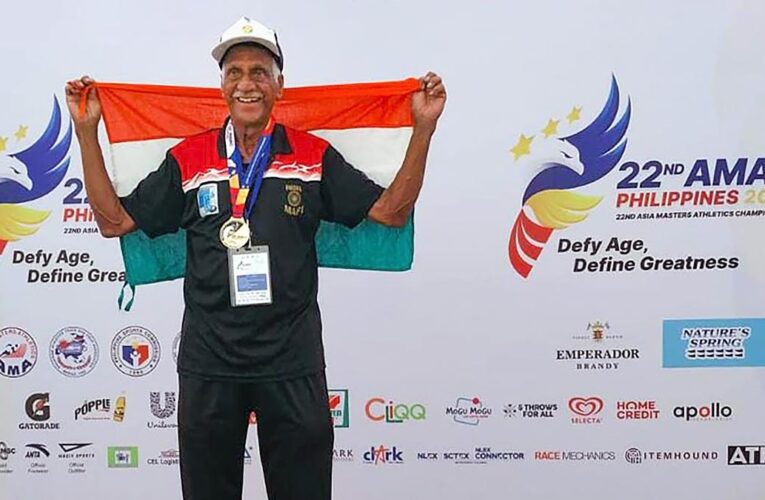 At 86, Tamil Nadu athlete K. Subramaniam wins four gold medals at Asian Masters Athletics Meet