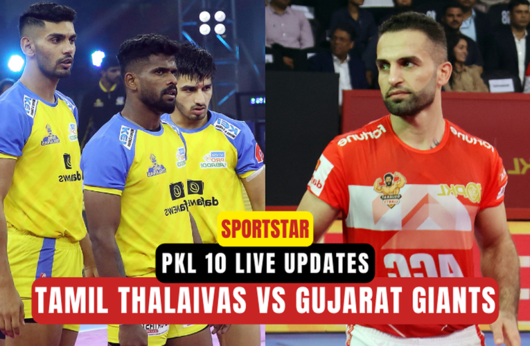 PKL 10 Highlights: Gujarat Giants edges past Tamil Thalaivas 33-30; Jaipur draws vs Delhi 32-32 as Naveen suffers injury