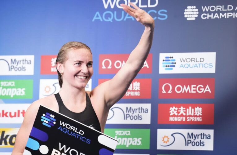 Titmus wins women’s 400m freestyle gold, creates world record at Swimming Championships