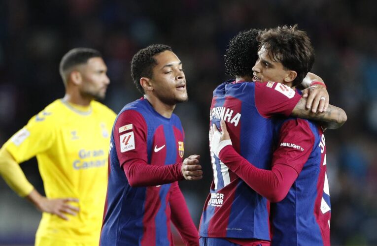 La Liga 2023-24: Raphinha leads Barcelona win over Las Palmas, keeps pressure on Real Madrid