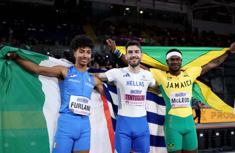 World Athletics Indoor C’ships: Tentoglou retains long jump title, Holloway cruises