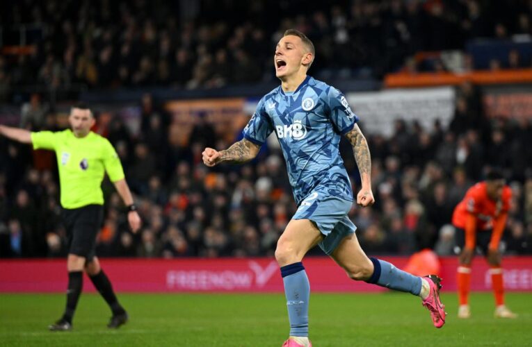 Late Digne strike gives Villa 3-2 win over Luton