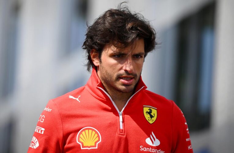 Why is Carlos Sainz out of Saudi Arabian GP and who is his replacement, Oliver Bearman?