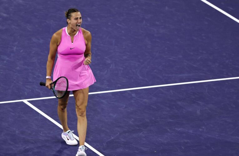 Indian Wells Masters: Sabalenka saves four match points to win opener against Stearns