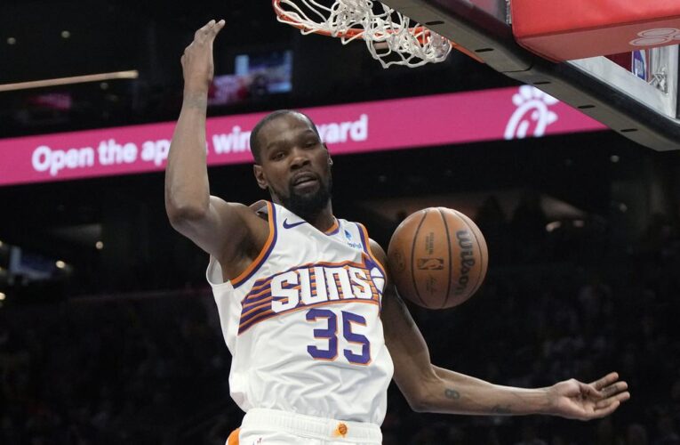 NBA: Kevin Durant passes Shaq to move to eighth in career scoring leaders list