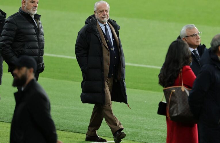 Champions League: Napoli president De Laurentiis could face hefty fine for pushing cameraman ahead of Barcelona clash