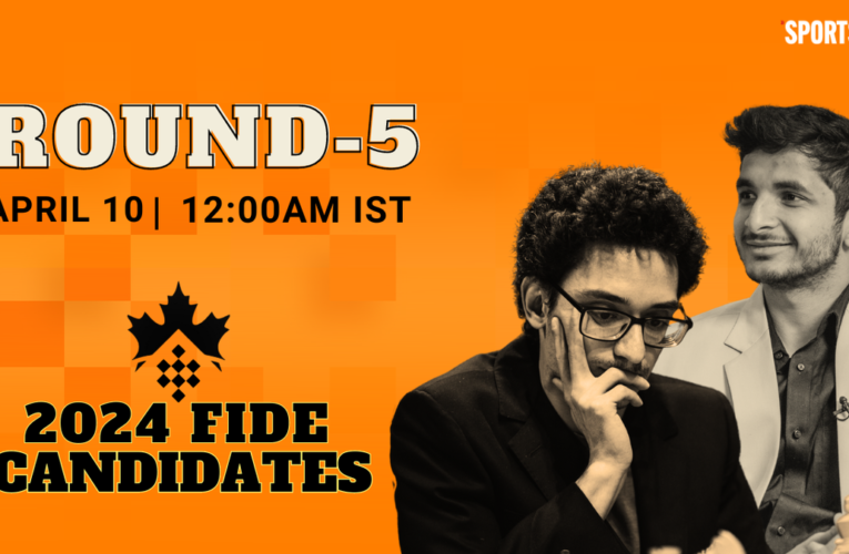 Vidit Gujrathi vs Fabiano Caruana LIVE, FIDE Chess Candidates 2024: Round 5 match updates