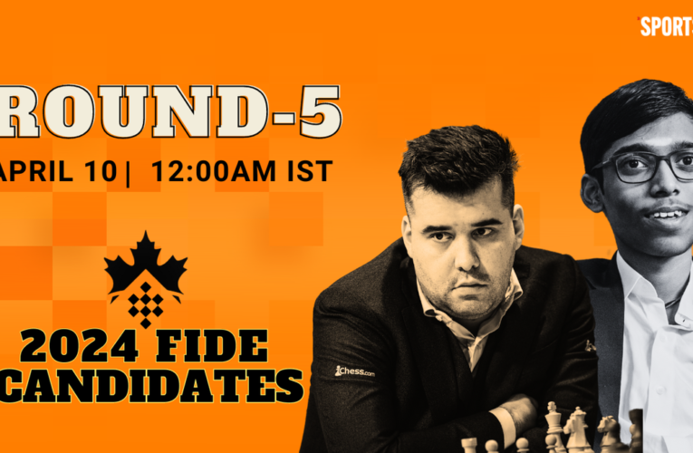 Praggnanandhaa vs Ian Nepomniachtchi LIVE, FIDE Chess Candidates 2024: Round 5 match updates