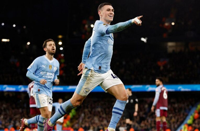 Premier League: Foden scores a hat-trick as Man City routs Aston Villa 4-1