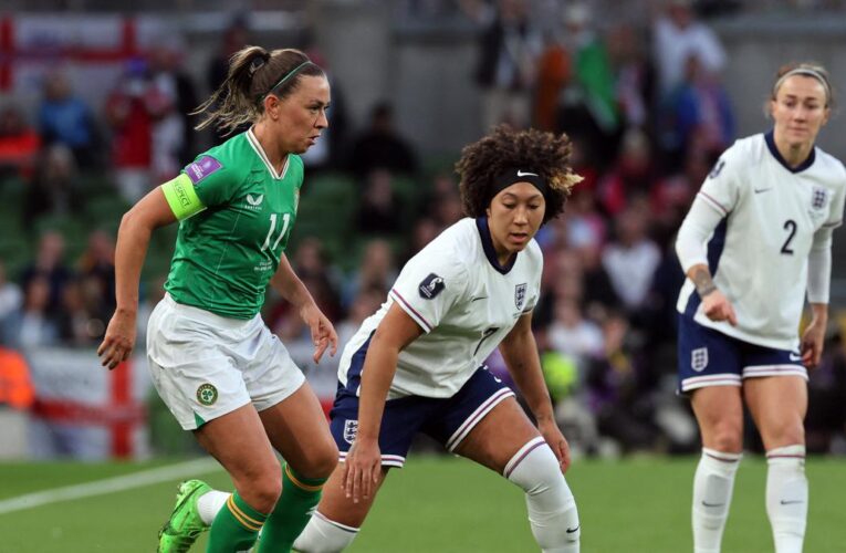 England’s women battle to 2-0 win over Ireland, France top Euro qualifying group