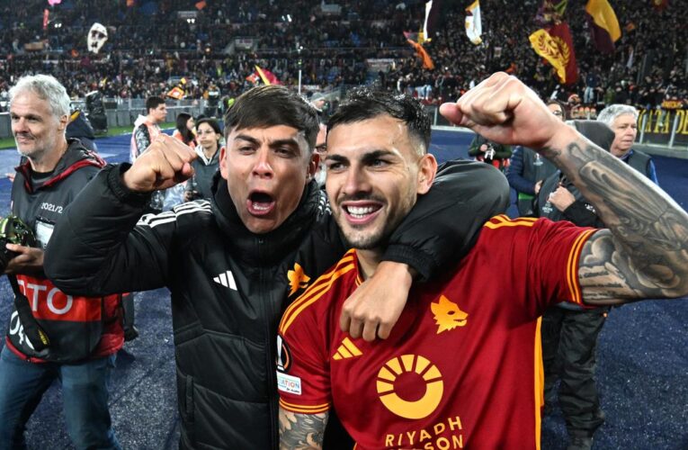 Europa League: Ten-man Roma beats Milan to set up semifinal with Leverkusen
