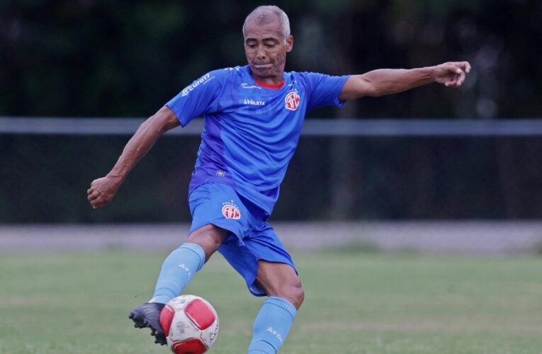 Brazil’s Romario returns to training at age 58, scores twice