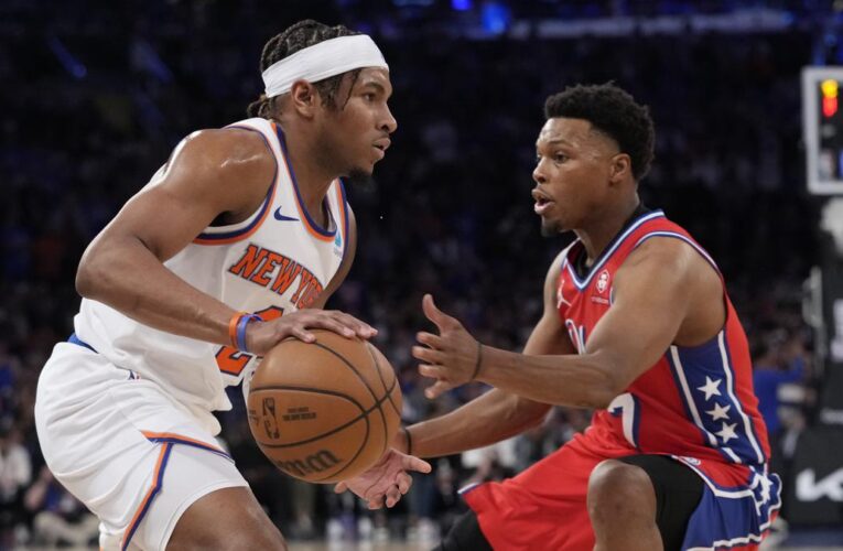 NBA roundup: Knicks rally for 1-0 series lead against 76ers; Nuggets edge past Lakers
