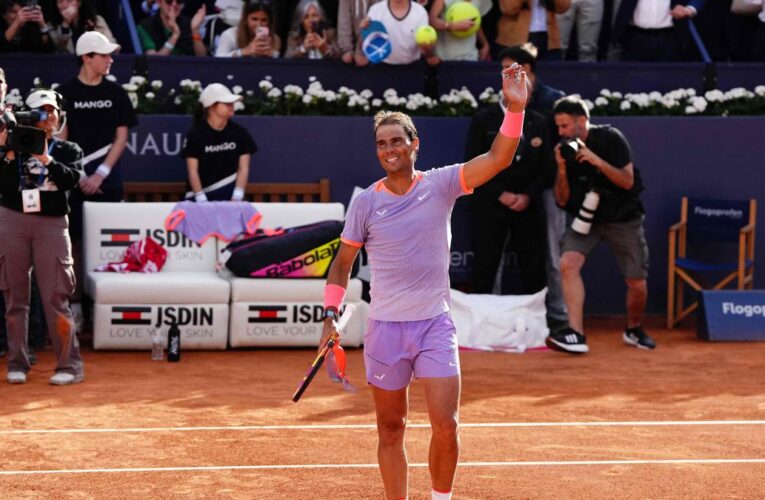 Nadal happy to make winning return at Barcelona after injury layoff