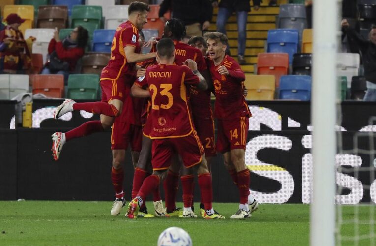 Roma beats Udinese 2-1 in resumption of suspended match to ruin Cannavaro’s Serie A coaching debut