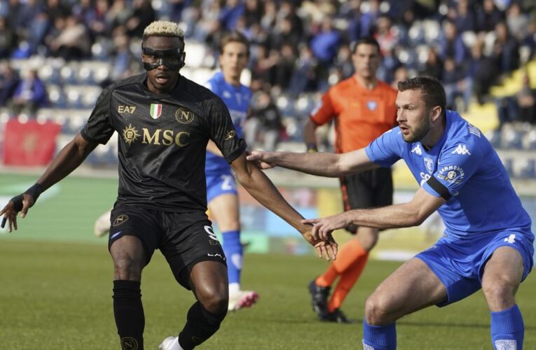 Serie A: Napoli’s European hopes dimmed by 1-0 loss to Empoli