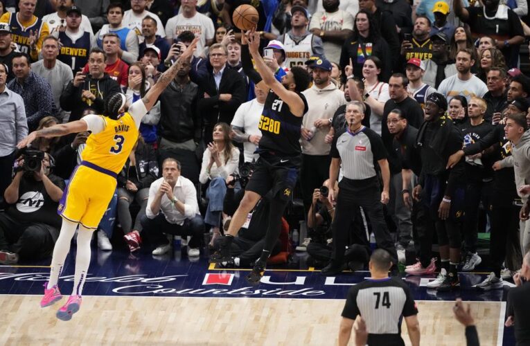 NBA Playoffs roundup: Nuggets rally, shock Lakers at buzzer