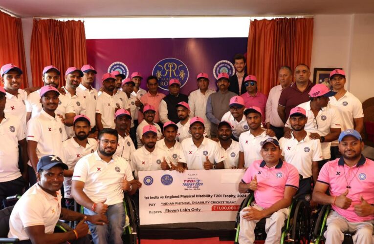 Rajasthan Royals felicitates Indian Men’s Physical Disability Cricket Team
