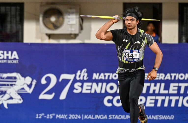 Homecoming hero Neeraj Chopra takes the accolade and applause at Federation Cup