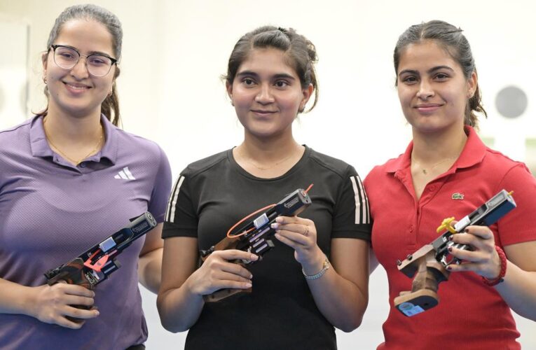 Esha, Manu Bhaker seal Paris 2024 quotas in women’s 25m pistol; Anish, Vijayveer book slots in men’s category