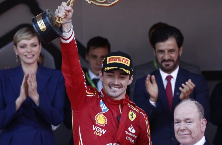 F1: Charles Leclerc wins Monaco Grand Prix, Piastri finishes second