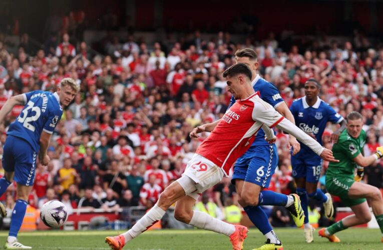 Arsenal vs Everton highlights, ARS 2-1 EVE, Premier League 2023-24: Gunners win clash but fall short in title race, City grabs fourth successive crown