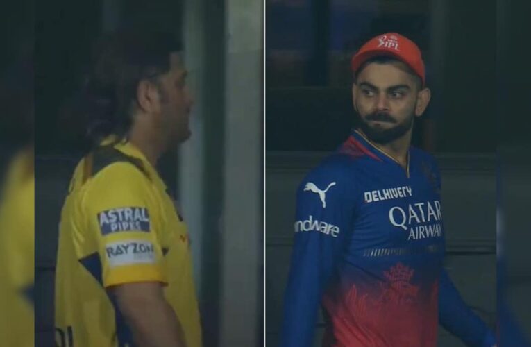 Heartbroken MS Dhoni Skips Handshakes With RCB Players, Virat Kohli Then Does This. Watch