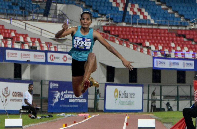 Federation Cup 2024: Anusha overcomes Sheena’s challenge to win triple jump title with PB