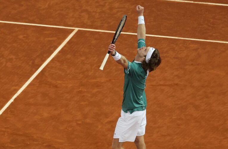 Madrid Open: Fiery Rublev keeps a cool head to beat Alcaraz in quarterfinal