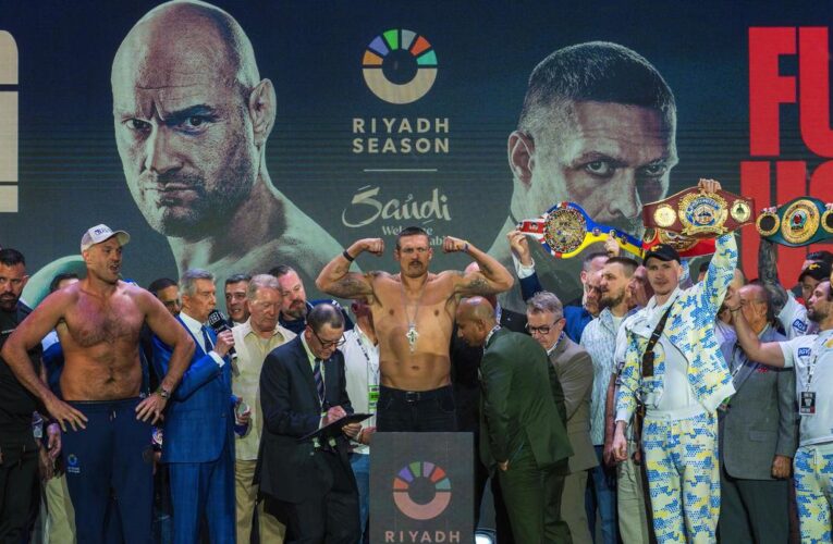 Usyk’s promoter says wrong weight was announced, fighter is lighter