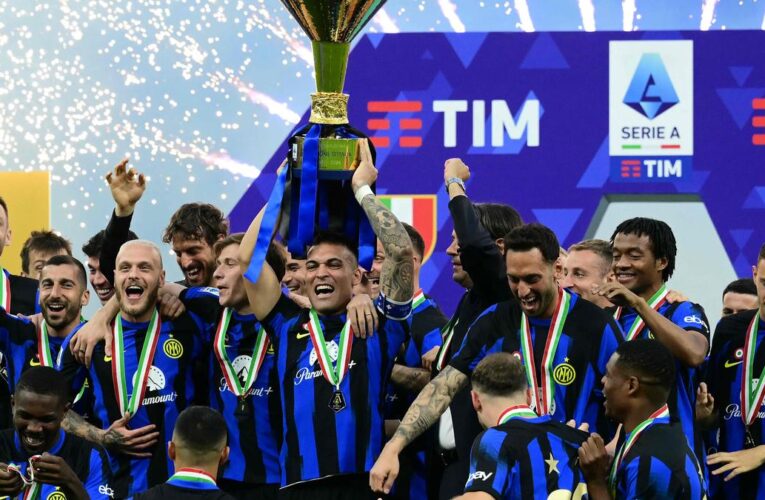 Serie A: Inter celebrates 20th title at San Siro, Sassuolo relegated