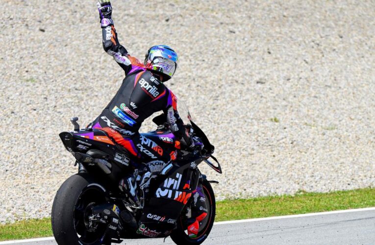 Catalunya GP: Aprilia’s Espargaro wins sprint after three race leaders crash