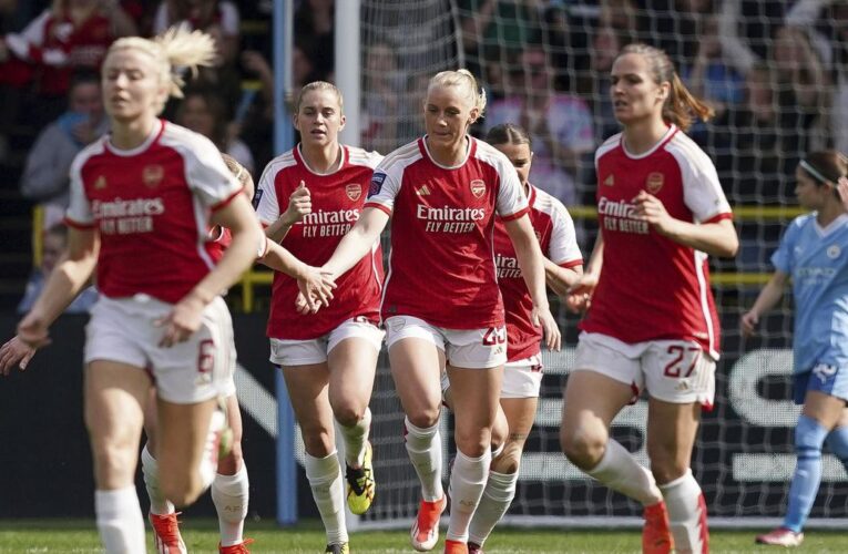 Blackstenius bags brace as Arsenal stuns Manchester City 2-1 in Women’s Super League