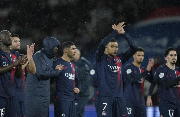 PSG wins record-extending 12th French league title in Kylian Mbappe’s last season at the club