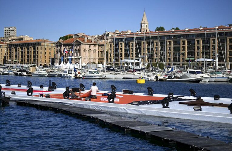 Paris Games- Olympic flame to arrive in Marseille amid tight security