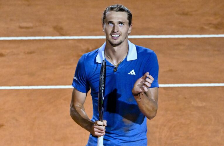 Zverev bounces back from fall to beat Fritz and reach Italian Open semis; Collins defeats Azarenka